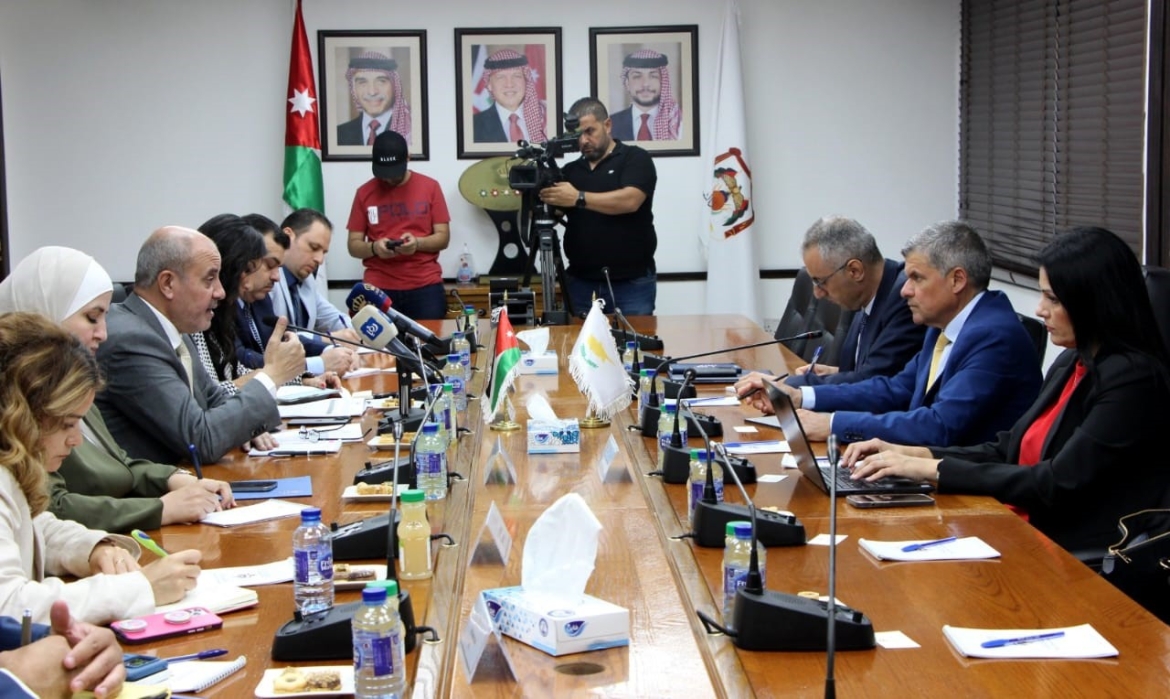 Συνάντηση με Υπουργό Βιομηχανίας, Εμπορίου και Εφοδιασμού κ Yousef Shamali,